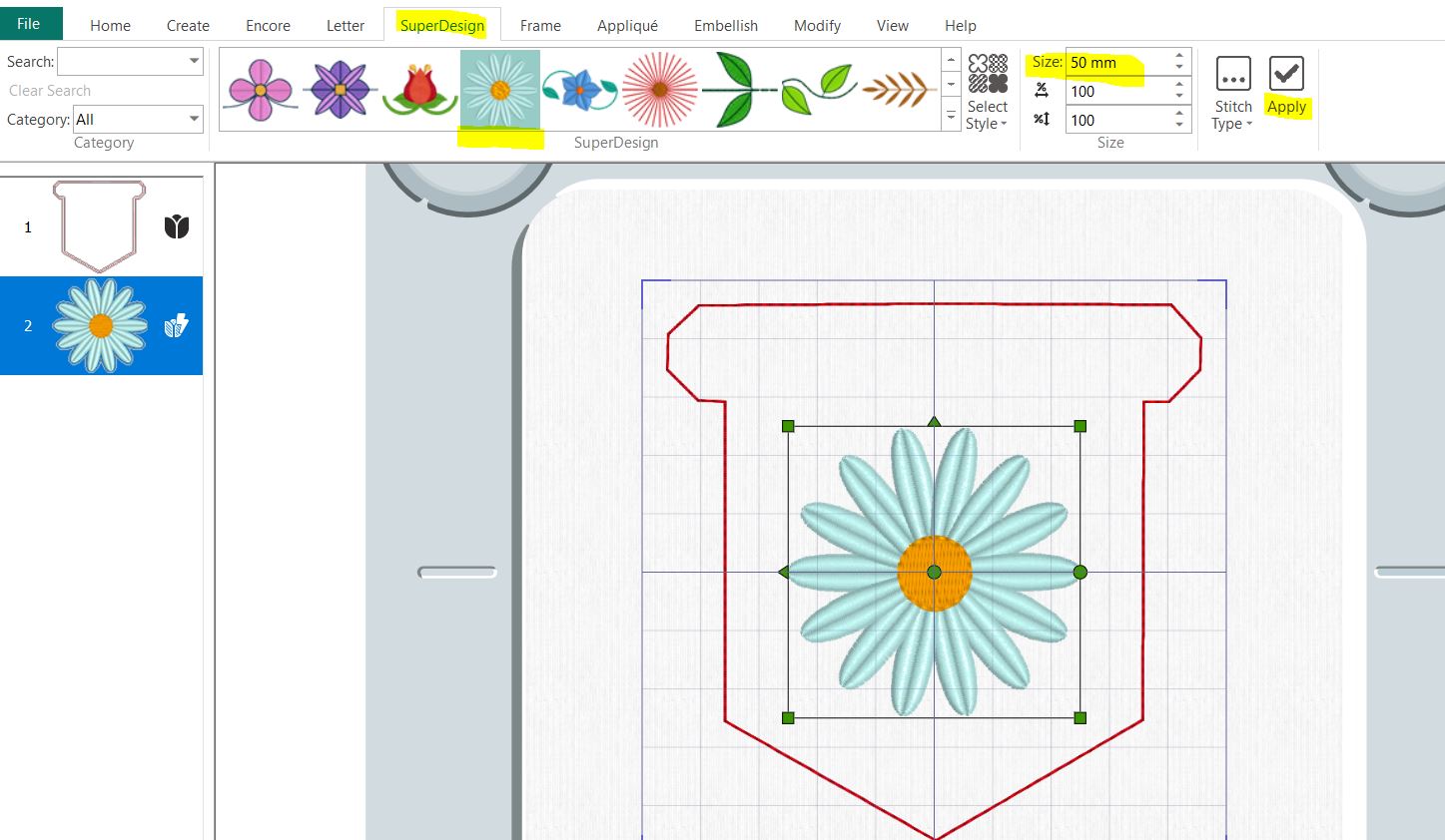 08 adding Daisy flower.JPG